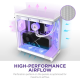NZXT H6 Flow RGB White 2023 NZXT H6 Flow RGB White 2023