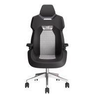 ARGENT E700 Real Leather Gaming Chair-Storm Black with houndstooth fabric