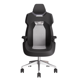 ARGENT E700 Real Leather Gaming Chair-Storm Black with houndstooth fabric ARGENT E700 Real Leather Gaming Chair-Storm Black with houndstooth fabric