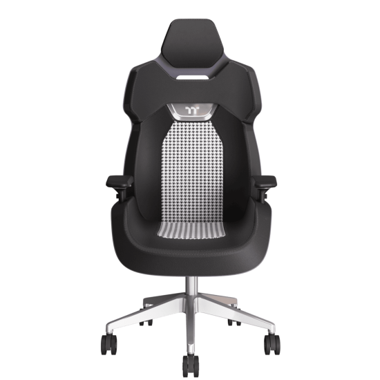 ARGENT E700 Real Leather Gaming Chair-Storm Black with houndstooth fabric ARGENT E700 Real Leather Gaming Chair-Storm Black with houndstooth fabric