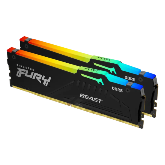Kingston FURY Beast 16GB ( 2x8 ) DDR5 5600MHz RGB Kit Kingston FURY Beast 16GB ( 2x8 ) DDR5 5600MHz RGB Kit