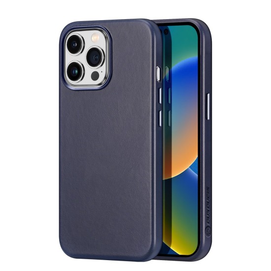 Dux Ducis Naples case iPhone 14 Pro Max magnetic leather case MagSafe blue Dux Ducis Naples case iPhone 14 Pro Max magnetic leather case MagSafe blue