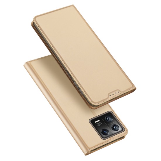 Dux Ducis Skin Pro Case Xiaomi 13 Flip Card Wallet Gold Stand Dux Ducis Skin Pro Case Xiaomi 13 Flip Card Wallet Gold Stand