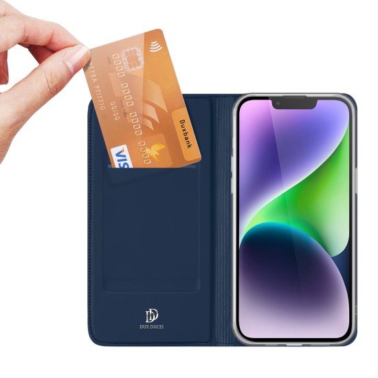 Dux Ducis Skin Pro Wallet Case for iPhone 15 Plus - Blue Dux Ducis Skin Pro Wallet Case for iPhone 15 Plus - Blue