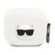 Karl Lagerfeld Silicone Choupette Case for AirPods 3 - White Karl Lagerfeld Silicone Choupette Case for AirPods 3 - White