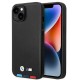 Case BMW BMHMP14S22PTDK iPhone 14 6.1 "black / black Leather Stamp Tricolor Magsafe Case BMW BMHMP14S22PTDK iPhone 14 6.1 "black / black Leather Stamp Tricolor Magsafe
