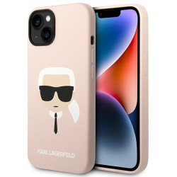 Karl Lagerfeld KLHMP14SSLKHLP iPhone 14 6.1 "hardcase light pink / light pink Silicone Karl`s Head Magsafe