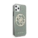 Guess GUHCN58PCUGLKA iPhone 11 Pro khaki hard case 4G Circle Glitter
