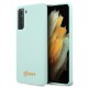 Guess GUHCS21MLSLMGLB S21+ G996 blue/blue hardcase Silicone Script Metal Logo Guess GUHCS21MLSLMGLB S21+ G996 blue/blue hardcase Silicone Script Metal Logo