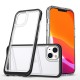 Clear 3in1 case for iPhone 14 silicone cover with frame black Clear 3in1 case for iPhone 14 silicone cover with frame black