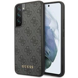 Guess GUHCS23SG4GFGR S23 S911 grey/grey hardcase 4G Metal Gold Logo