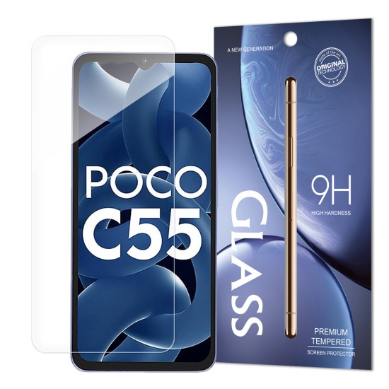 Standard Tempered Glass Envelope tempered glass for Xiaomi Redmi 11A / Poco C55 / Redmi 12C 9H Standard Tempered Glass Envelope tempered glass for Xiaomi Redmi 11A / Poco C55 / Redmi 12C 9H