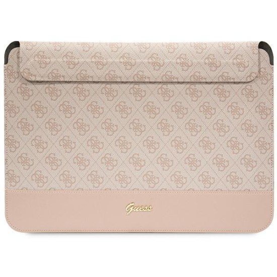 Guess 4G Stripe Metal Logo case for a 14" laptop - pink Guess 4G Stripe Metal Logo case for a 14" laptop - pink