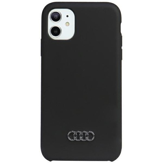 Audi Silicone Case iPhone 11 / Xr 6.1" black/black hardcase AU-LSRIP11-Q3/D1-BK Audi Silicone Case iPhone 11 / Xr 6.1" black/black hardcase AU-LSRIP11-Q3/D1-BK