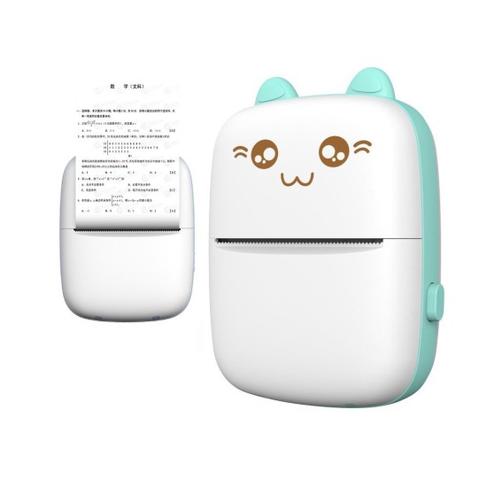 HURC9 Bluetooth Thermal Printer Kitty Mini with App - Blue HURC9 Bluetooth Thermal Printer Kitty Mini with App - Blue