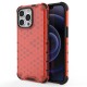 Honeycomb Case armor cover with TPU Bumper for iPhone 13 Pro red Honeycomb Case armor cover with TPU Bumper for iPhone 13 Pro red