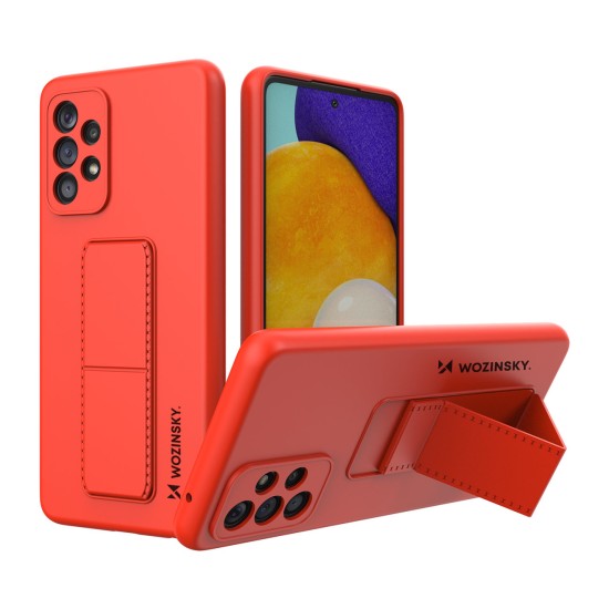 Wozinsky Kickstand Case silicone case with stand for Samsung Galaxy A73 red Wozinsky Kickstand Case silicone case with stand for Samsung Galaxy A73 red