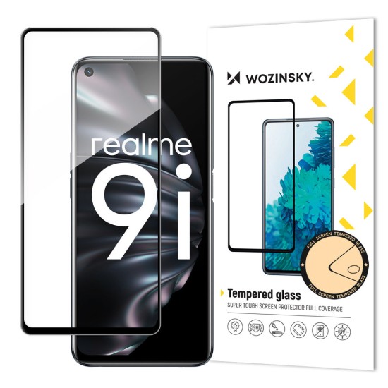 Wozinsky Tempered Glass Full Glue Super Tough Screen Protector Full Coveraged with Frame Case Friendly for Oppo A76 / Oppo A36 / Realme 9i black Wozinsky Tempered Glass Full Glue Super Tough Screen Protector Full Coveraged with Frame Case Friendly for Oppo A76 / Oppo A36 / Realme 9i black