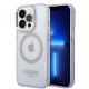Guess GUHMP14LHTCMU iPhone 14 Pro 6.1" purple/purple hard case Gold Outline Translucent MagSafe Guess GUHMP14LHTCMU iPhone 14 Pro 6.1" purple/purple hard case Gold Outline Translucent MagSafe