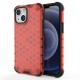 Honeycomb Case armor cover with TPU Bumper for iPhone 13 mini red Honeycomb Case armor cover with TPU Bumper for iPhone 13 mini red