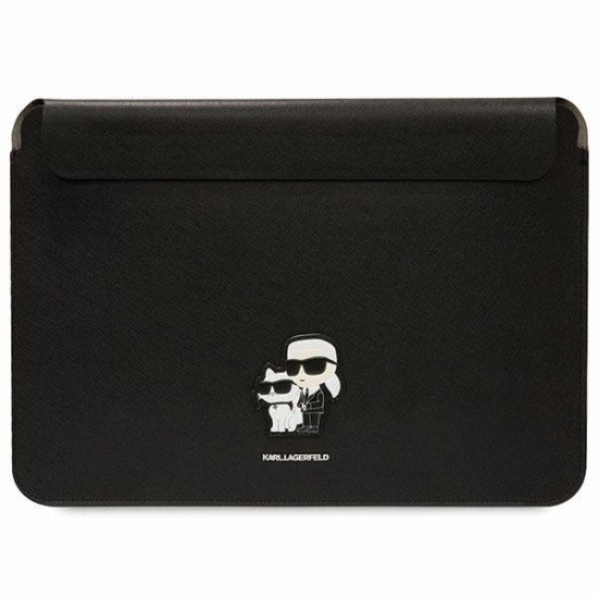 Karl Lagerfeld Saffiano Karl&Choupette case for a 14" laptop - black Karl Lagerfeld Saffiano Karl&Choupette case for a 14" laptop - black