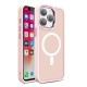 Magnetic Color Matte Case for iPhone 15 Pro Max - pink
