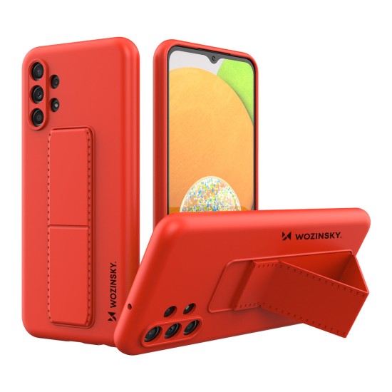 Wozinsky Kickstand Case silicone case with stand Samsung Galaxy A13 5G red Wozinsky Kickstand Case silicone case with stand Samsung Galaxy A13 5G red