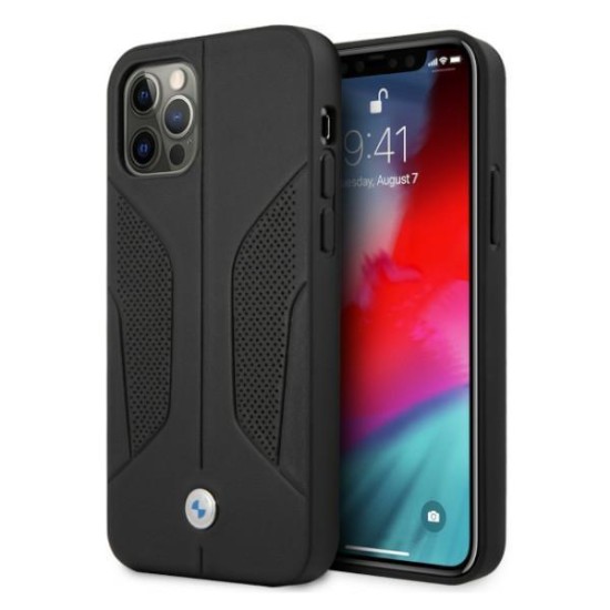 BMW Leather Perforated Sides Case for iPhone 12 / iPhone 12 Pro - Black BMW Leather Perforated Sides Case for iPhone 12 / iPhone 12 Pro - Black