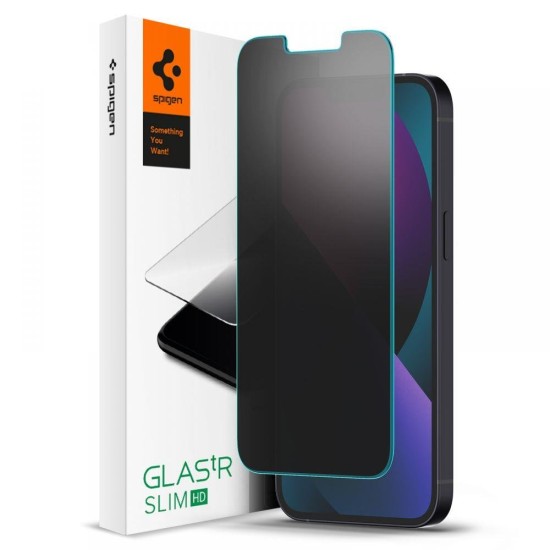 Spigen Glas.tR Slim Privacy Tempered Glass for iPhone 13 / 13 Pro / 14 / 16e Spigen Glas.tR Slim Privacy Tempered Glass for iPhone 13 / 13 Pro / 14 / 16e