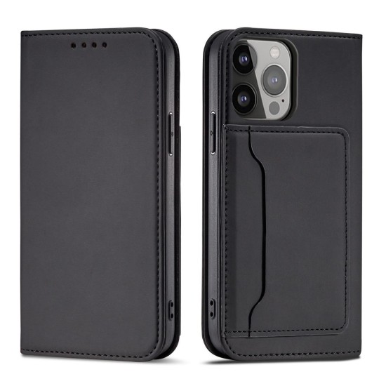 Magnet Card Case for Samsung Galaxy S23 Ultra flip cover wallet stand black Magnet Card Case for Samsung Galaxy S23 Ultra flip cover wallet stand black