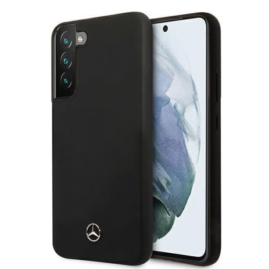 Mercedes Silicone Line Case for Samsung Galaxy S22+ - Black