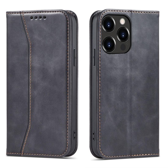 Magnet Fancy Case case for iPhone 14 flip cover wallet stand black Magnet Fancy Case case for iPhone 14 flip cover wallet stand black