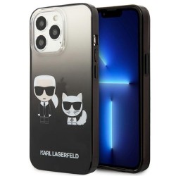 Karl Lagerfeld Gradient Ikonik Karl&amp;amp;Choupette Case for iPhone 13 Pro / iPhone 13 - Black