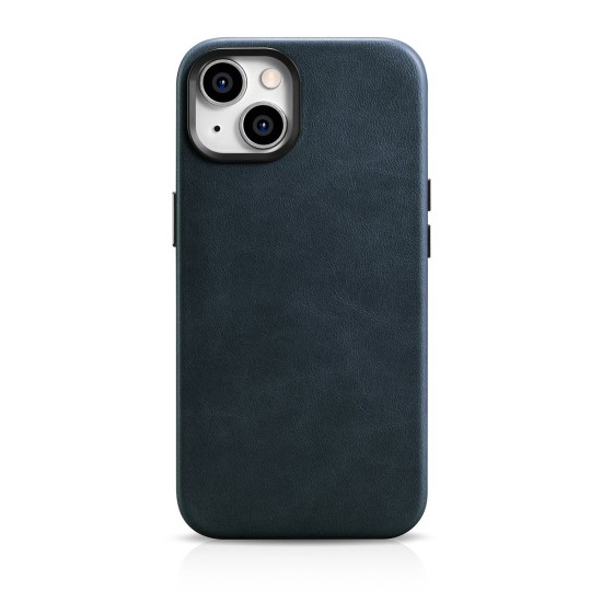 iCarer Oil Wax Premium Leather Case iPhone 14 Plus Magnetic Leather Case with MagSafe Dark Blue (WMI14220703-BU) iCarer Oil Wax Premium Leather Case iPhone 14 Plus Magnetic Leather Case with MagSafe Dark Blue (WMI14220703-BU)