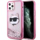 Karl Lagerfeld KLHCP12MLNCHCP iPhone 12/ 12 Pro 6.1" pink/pink hardcase Glitter Choupette Head Karl Lagerfeld KLHCP12MLNCHCP iPhone 12/ 12 Pro 6.1" pink/pink hardcase Glitter Choupette Head