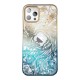 Luxury iPhone 14 Pro Case with Kingxbar Phoenix Crystals - Gold and Blue Luxury iPhone 14 Pro Case with Kingxbar Phoenix Crystals - Gold and Blue