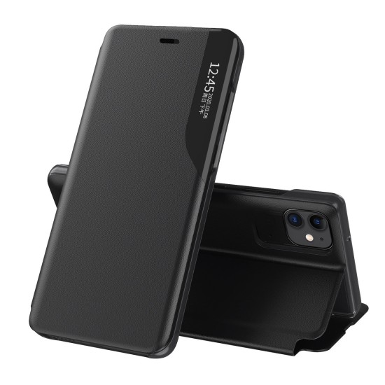 Eco Leather View Case elegant bookcase type case with kickstand for iPhone 13 Pro black Eco Leather View Case elegant bookcase type case with kickstand for iPhone 13 Pro black