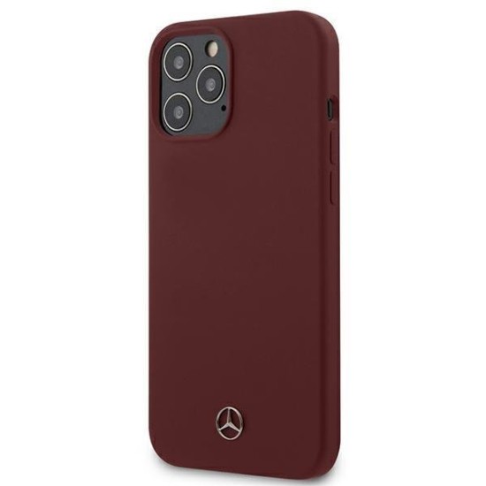 Mercedes Silicone Line Case for iPhone 12 Pro Max - Red Mercedes Silicone Line Case for iPhone 12 Pro Max - Red