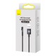 Baseus MVP 2 Elbow angled cable with side plug USB / Lightning 1m 2.4A black (CAVP000001) Baseus MVP 2 Elbow angled cable with side plug USB / Lightning 1m 2.4A black (CAVP000001)