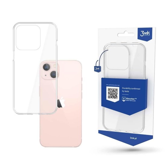 Case for iPhone 14 silicone from the 3mk Clear Case series - transparent Case for iPhone 14 silicone from the 3mk Clear Case series - transparent