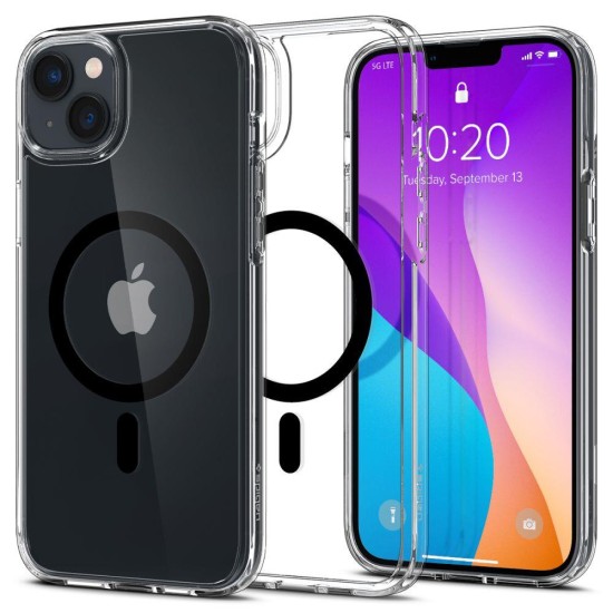 Spigen Ultra Hybrid Mag Case with MagSafe for iPhone 14 Plus - Clear Black Spigen Ultra Hybrid Mag Case with MagSafe for iPhone 14 Plus - Clear Black
