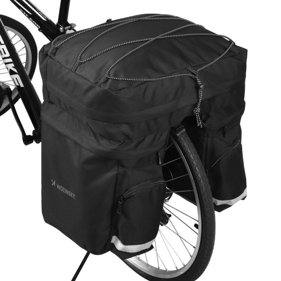 Wozinsky 60L spacious bike rack bag (rain cover included) black (WBB13BK) Wozinsky 60L spacious bike rack bag (rain cover included) black (WBB13BK)