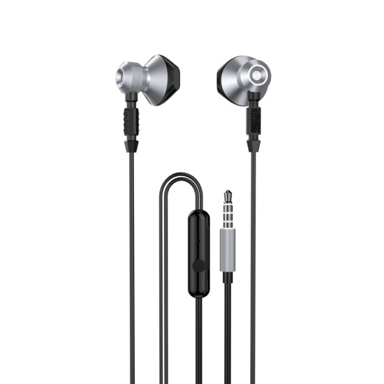 Dudao Metal Wired Earbuds 3.5mm Mini Jack Gray (X2C-Gray) Dudao Metal Wired Earbuds 3.5mm Mini Jack Gray (X2C-Gray)