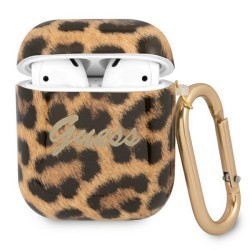 Guess GUA2USLEO AirPods cover gold/gold Leopard Collection
