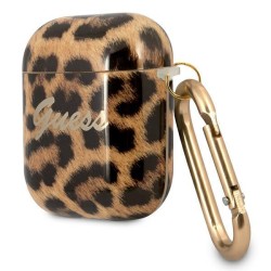 Guess GUA2USLEO AirPods cover gold/gold Leopard Collection Guess GUA2USLEO AirPods cover gold/gold Leopard Collection
