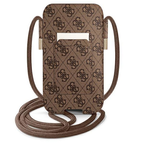 Guess Handbag GUPHL4GDBR 6.7" brown/brown hardcase 4G Stripe Guess Handbag GUPHL4GDBR 6.7" brown/brown hardcase 4G Stripe