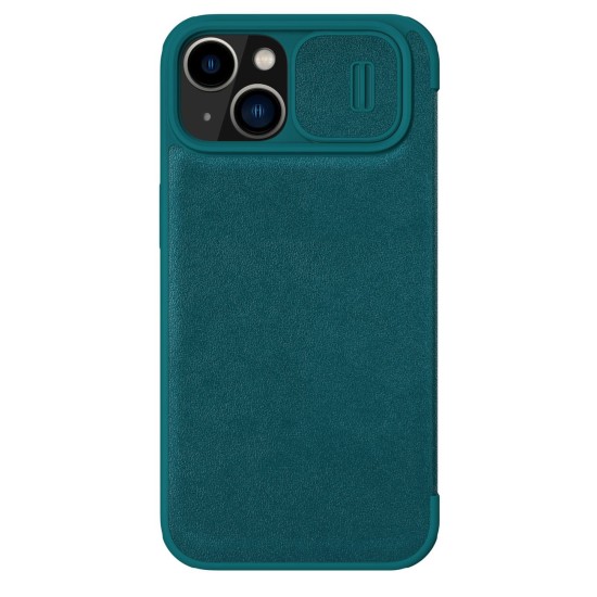 Nillkin Qin Leather Pro Case iPhone 14 Plus Camera Cover Holster Cover Flip Case Green Nillkin Qin Leather Pro Case iPhone 14 Plus Camera Cover Holster Cover Flip Case Green