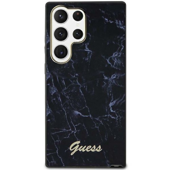 Guess GUHCS23LPCUMAK S23 Ultra S918 black/black hardcase Marble Guess GUHCS23LPCUMAK S23 Ultra S918 black/black hardcase Marble