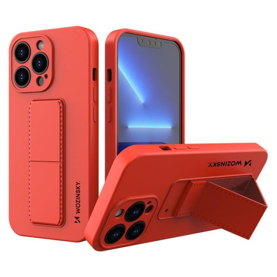 Wozinsky Kickstand Case silicone case with stand iPhone 13 red Wozinsky Kickstand Case silicone case with stand iPhone 13 red