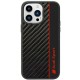 Audi Carbon Fiber Stripe iPhone 14 Pro 6.1" black/black hardcase AUS-TPUPCIP14P-R8/D1-BK